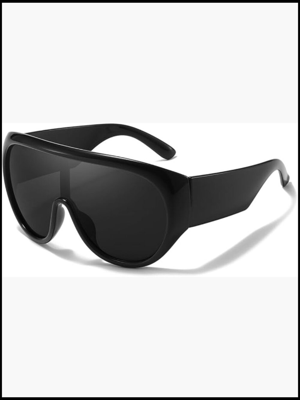 Oversized Sunglasses Large Frame Wrap Around UV Protection Eyewear